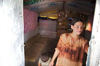 A mother and child in the Moqoble Refugee Camp for Syrian Kurds in Iraq