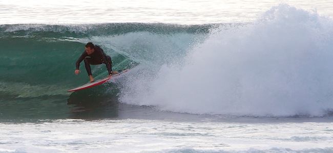 Surfing in Jeffrey's Bay, South Africa