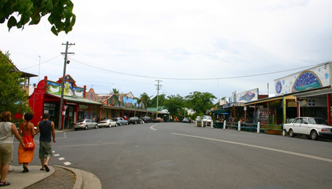 A street scene from Nimbon, Australia