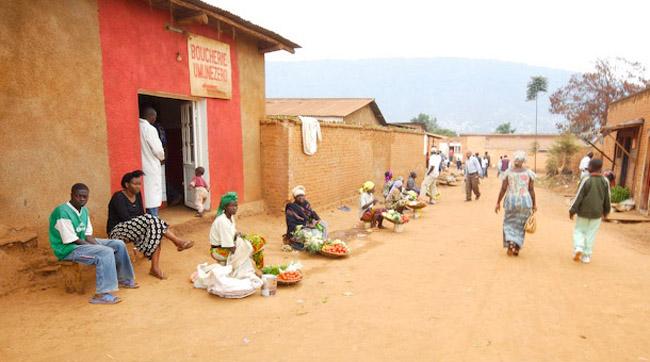 A  street scene in Kigali, Rwanda