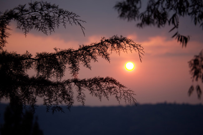 Sunrise outside of Kigali, Rwanda