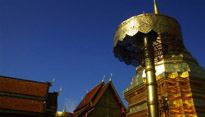 A view of a temple in Chang Mai, Thailand