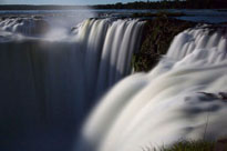 A midnight view of the Iguassu Falls